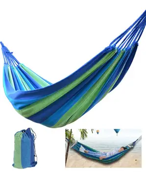 

Single/Double Person Garden Hammock Portable Travel Camping Hanging Hammock Swing Chair Thicken Outdoor Camping Hammock Dropship
