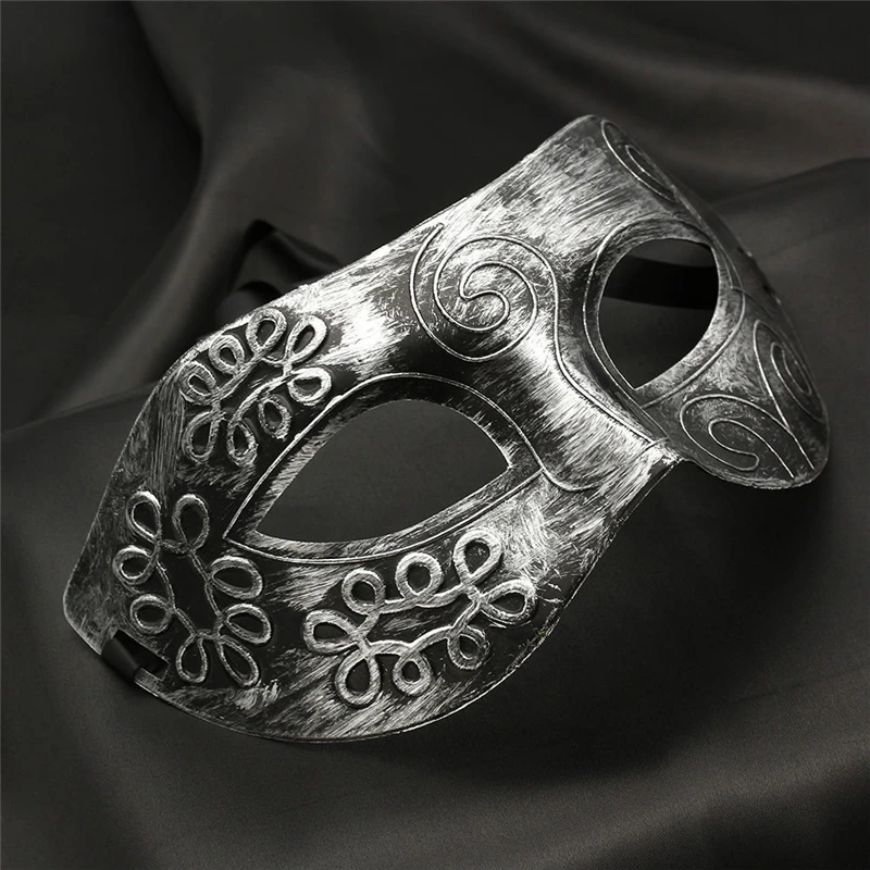 Хэллоуин 12 цветов карнавал мужчины полированный античный серебро золото Венецианская маска Марди Грас Маскарад Свадебная вечеринка мяч маска украшения