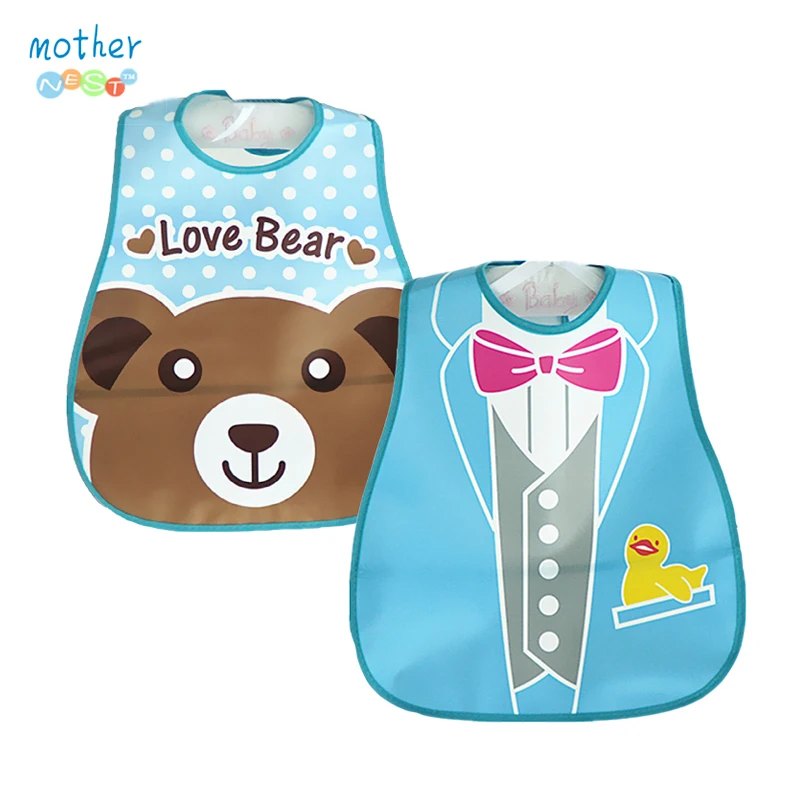 

Baby Bibs EVA Waterproof Lunch Bibs Boys Girls Infants Cartoon Pattern Bibs Burp Cloths For Children Self Feeding Care