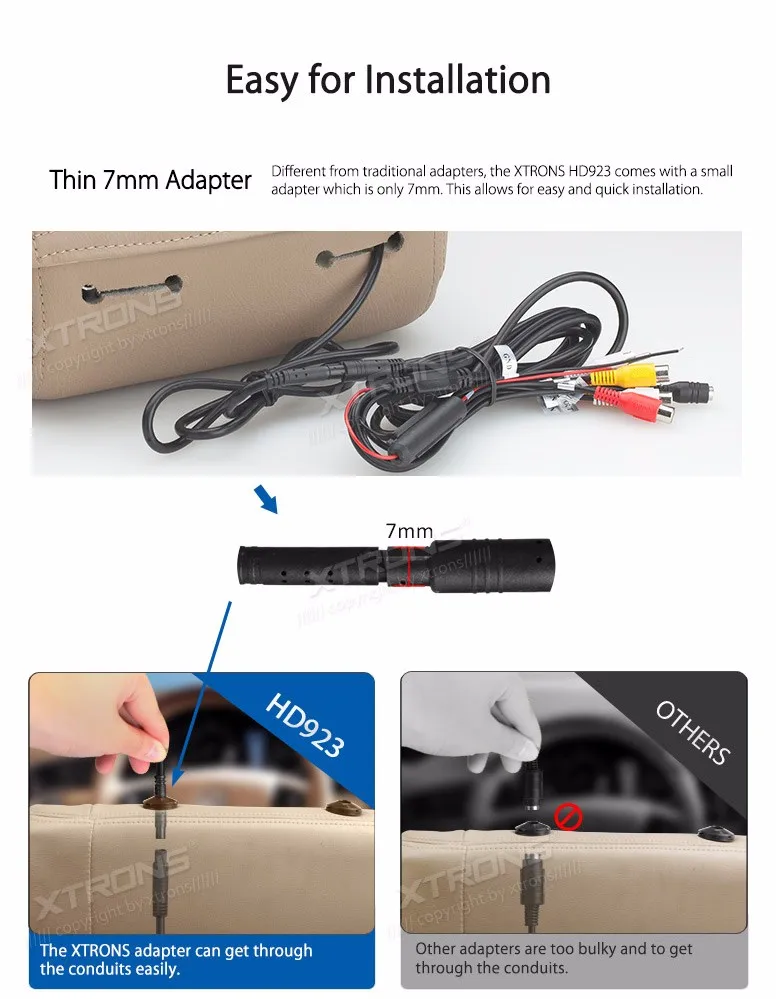 Excellent 2x9" Headrest Car DVD Car Headrest DVD Headrest Car Monitor DVD with HDMI Port & Detachable Zipper Cover Design 11