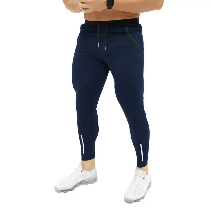 

Slim Fit Sport Gym Men Pant Skinny Jogging Jogger Sweat Workout Sportwear Long Pants Solid Summer Causal Long Trouser