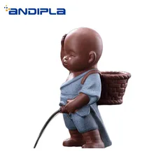 Креативная ручная работа, из фиолетовой глины Спрей Вода заварник монах офис кунг-фу чайный сервиз аксессуары маленькие украшения ремесла отправленные друзья