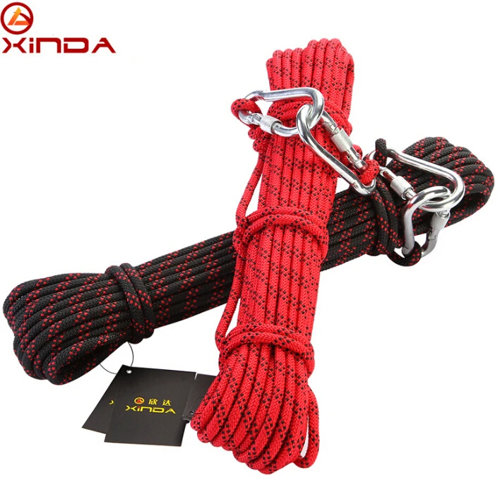 Buy XINDA rock climbing accessories knotted climbing rope 10m 8mm Dia 9KN
