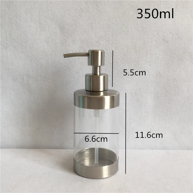 304 бутылка-распылитель из нержавеющей стали акриловый полив прозрачный полив горшок дозаторы для мыла