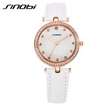 SINOBI Date Vogue Excessive High quality Watch For Girls Faux Diamond Enterprise Luxurious Girls Watches Elegant Waterproof Relogio Feminino