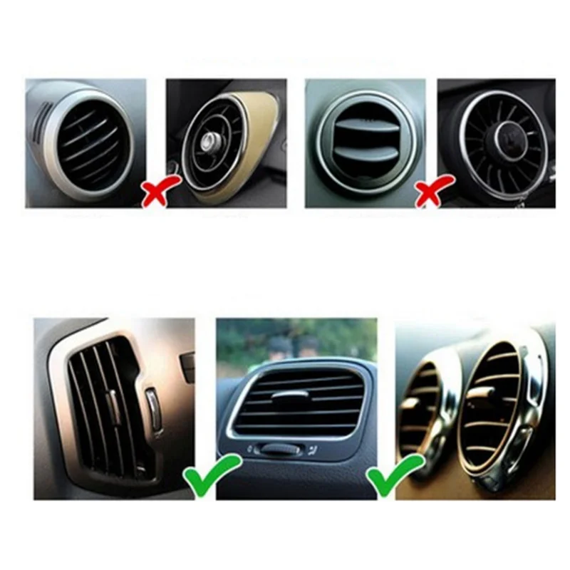 Автостайлинг новинка u образная DIY Вентиляционная решетка украшение для Skoda Octavia A2