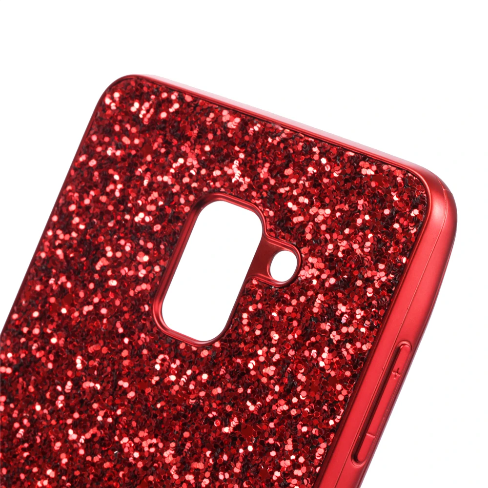 Роскошный блестящий чехол для Samsung Galaxy A9 A8 A7 A6 2018 противоударный с порошковой