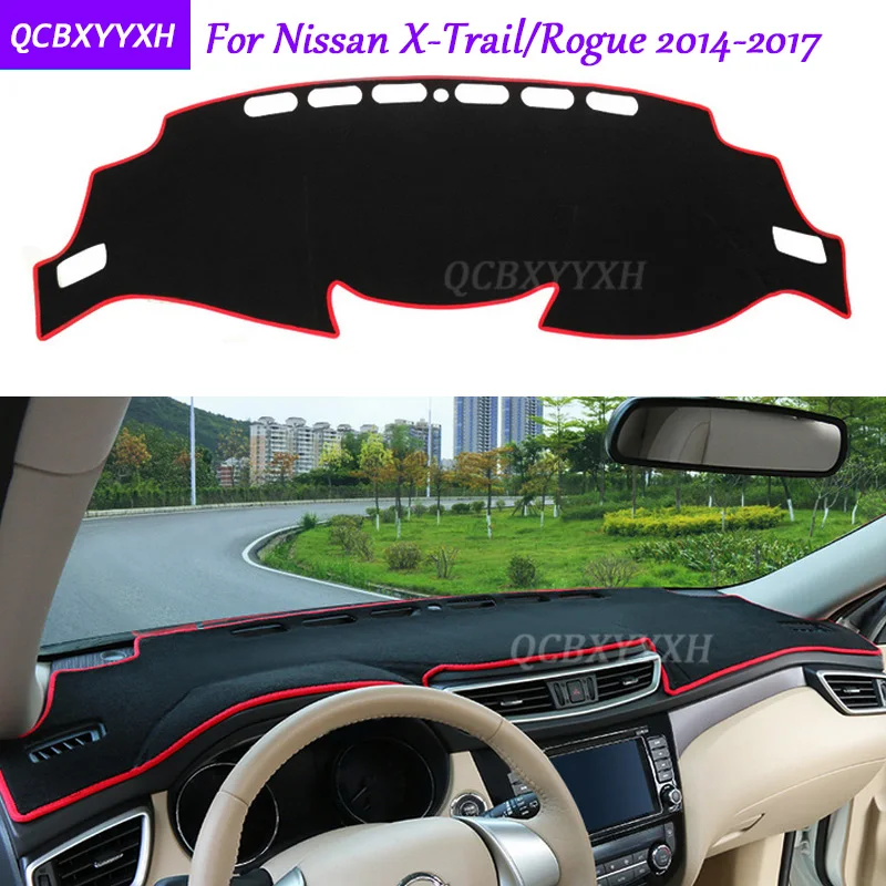 

For Nissan X-Trail Rogue 2014-2017 Dashboard Mat Protective Interior Photophobism Pad Shade Cushion Car Styling Auto Accessories