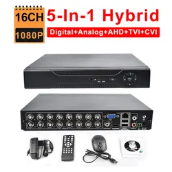 Видеонаблюдения 16CH видеорегистратор AHD 1080 P 1080N 5 в 1 Гибридный HVR NVR HDMI 3g WI-FI наблюдения цифровой видео Регистраторы P2P мобильный вид