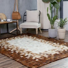 Натуральная Воловья кожа ковер пэтчворк для гостиной спальни Экстра большой 200*300 см ручной работы для натуральный воловья кожа ковер