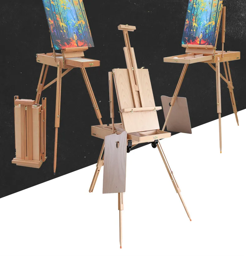 Мольберт высокого качества деревянная краска эскиз мольберт Caballete Pintura переносная живопись коробка масляная краска мольберт товары для рукоделия для художника