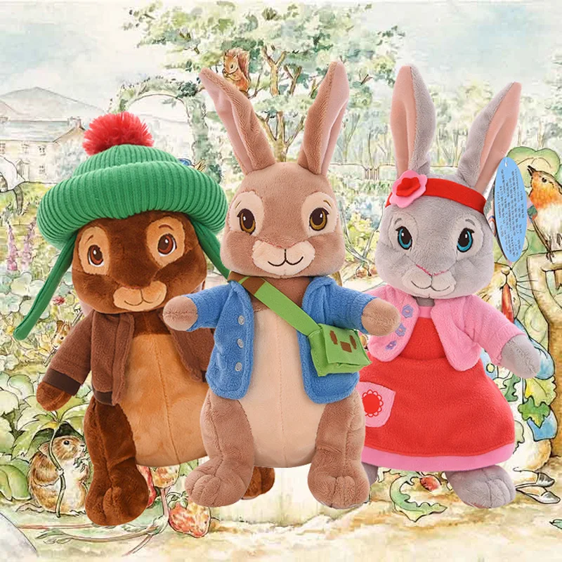 

Stuffed Peter Rabbit Plush Benjamin Bunny Soft Toys Plushie Lily the Short-tailed Rabbit Doll Birthday Gifts for Girls and Kids