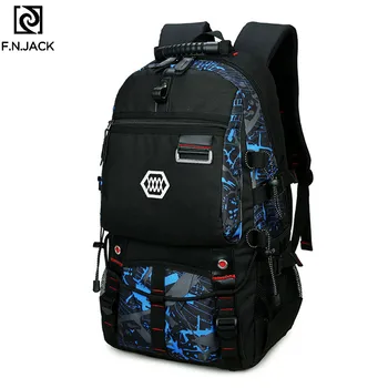 

F.N.JACK Autumn and Winter New Travel Bags Large Capacity Outdoor Backpack Fashion Laptop Computer Shoulder Bag Bookbags for Men