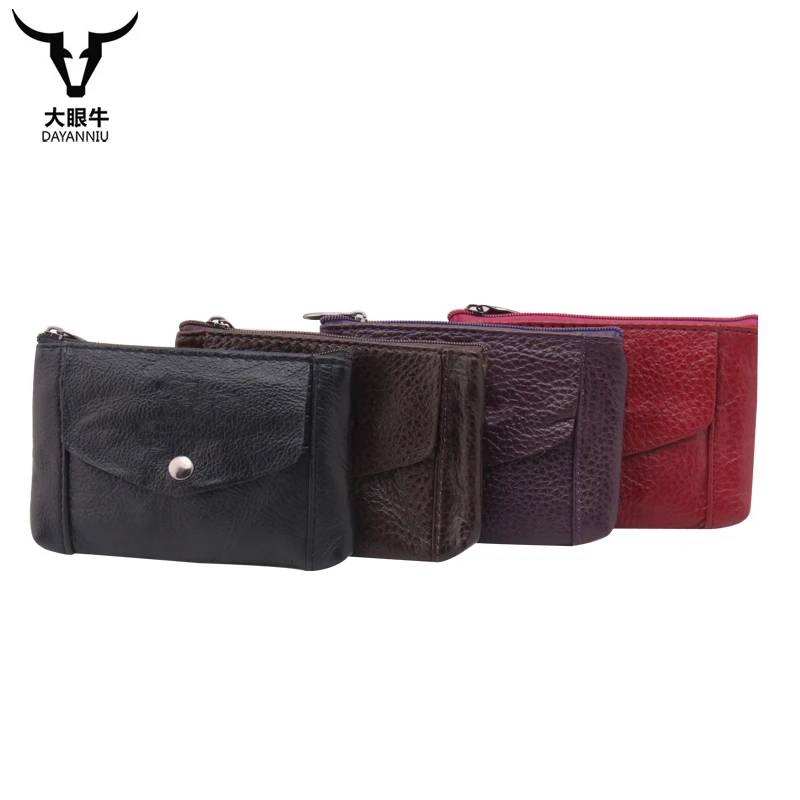 

Multifunction Genuine Leather Key Wallets Unisex Zipper Coin Purse Car Key Holders Buckle Key Case Housekeeper Holder