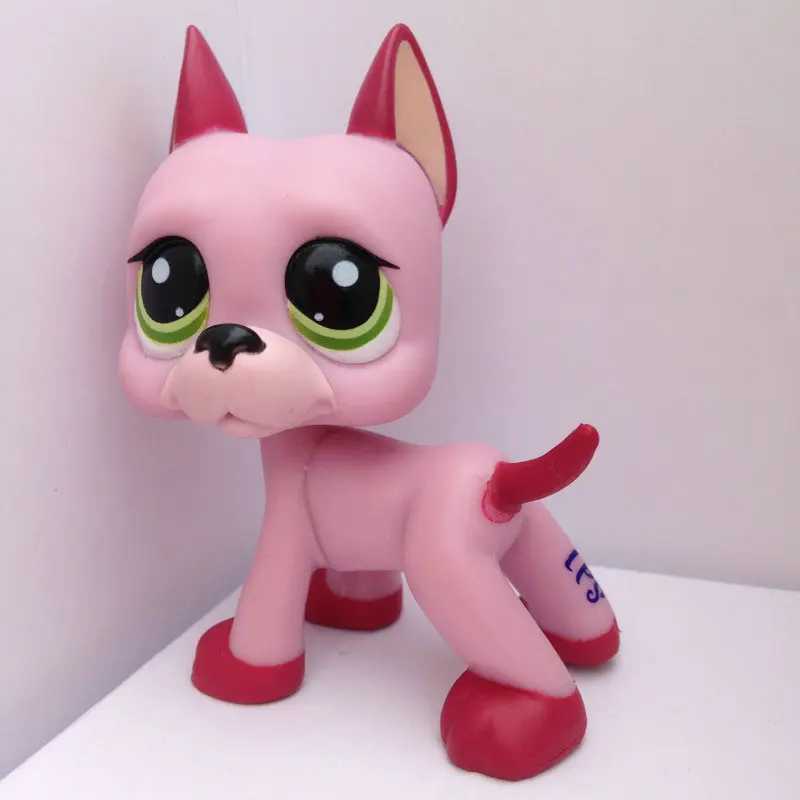 

Pet Shop Animal Doll Pink Figure Child Toy Gril Dane Dog Without Magnet DWA337