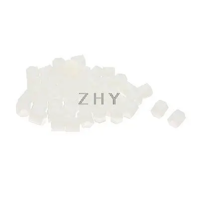 

Machine Board M3 x 6mm Nylon Insulated Hex Threaded Spacer Support 50 Pcs