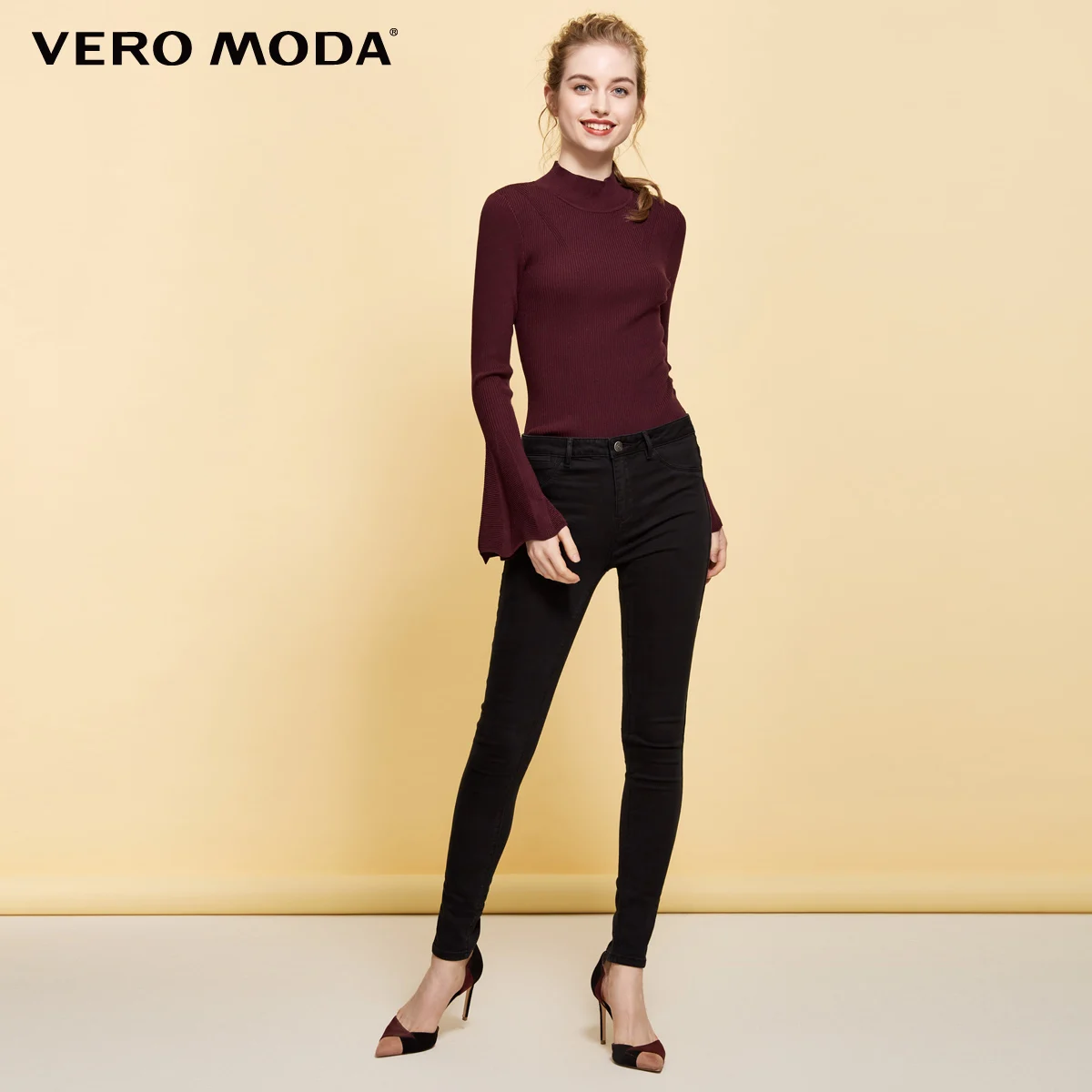 Vero Moda джинсы женские хлопковые обтягивающие укороченные джинсы с низкой талией | 317349566