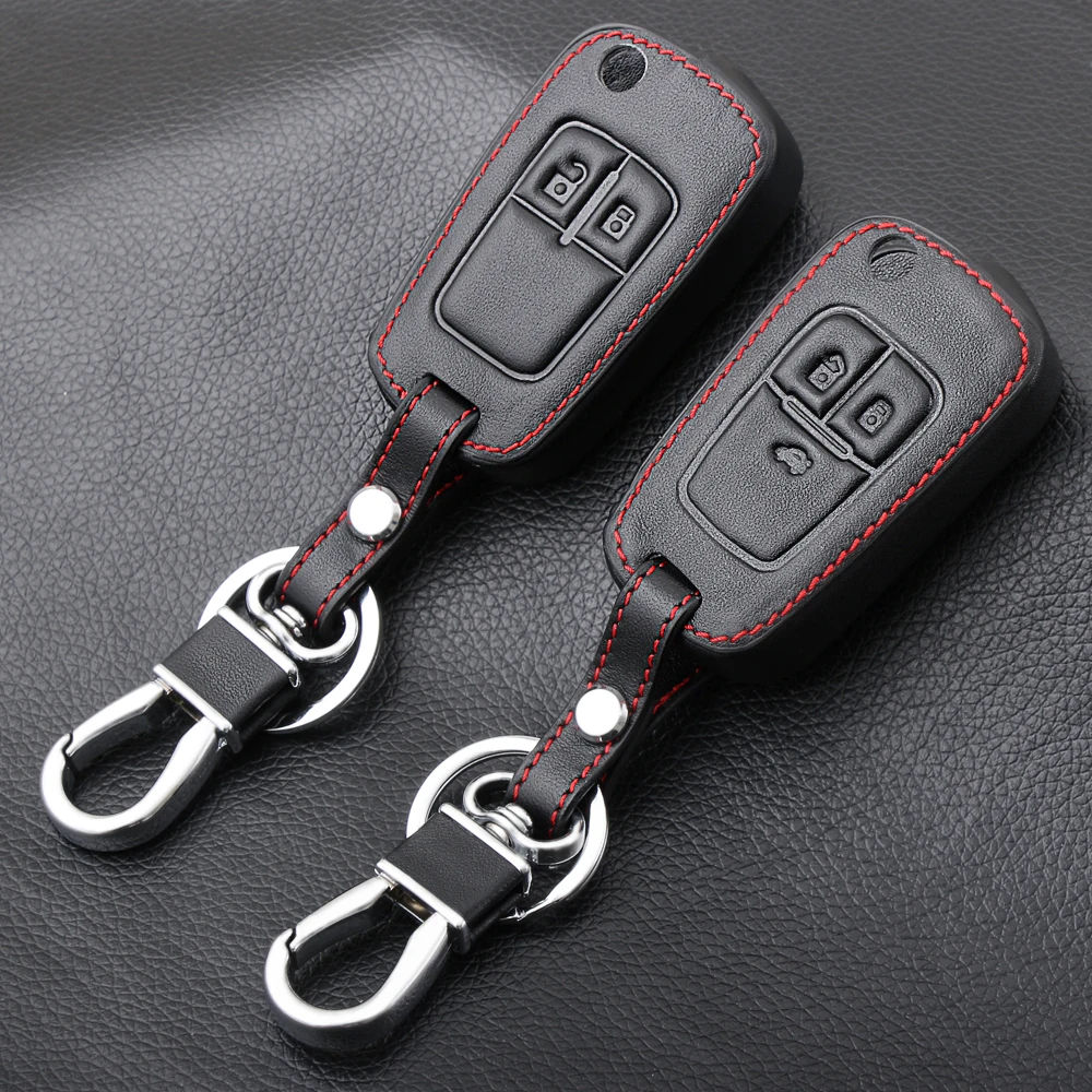 2/3 кнопочный кожаный флип чехол для Chevrolet Cruze Aveo Buick VAUXHALL OPEL Insignia Astra J Zafira C