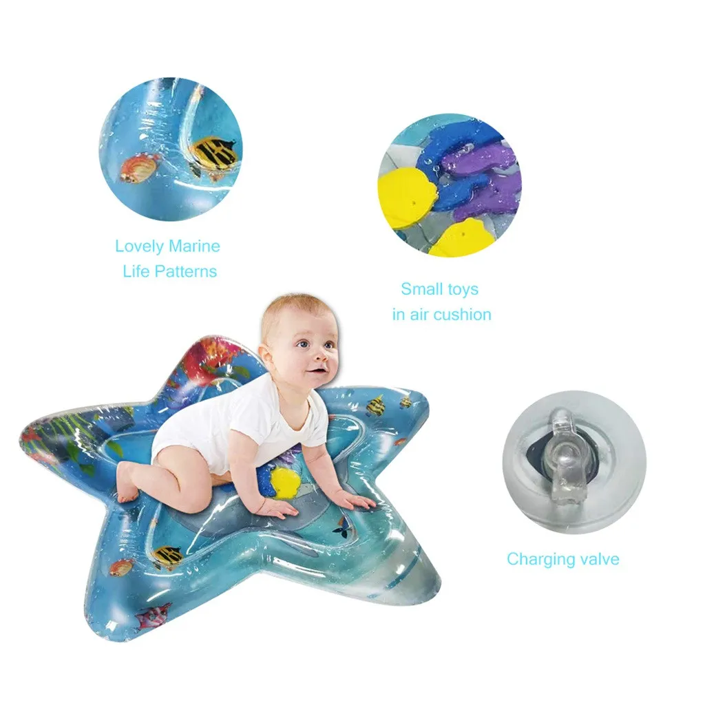 

Inflatable Baby Water Mat Fun Activity Play Center for Children & Infants