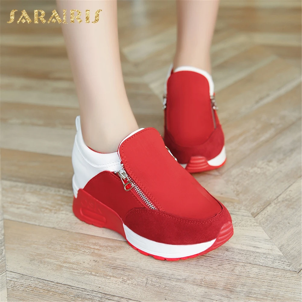 

Sarairis New Fashion Dropship Breathable INS Sneakers Woman Shoes Zipper Comfortable Shoes Woman Vulcanize Shoes Women