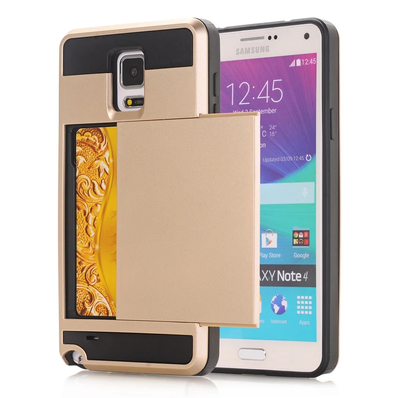 Buy Hybrid Armor Slide Case Hidden Card Holder Phone