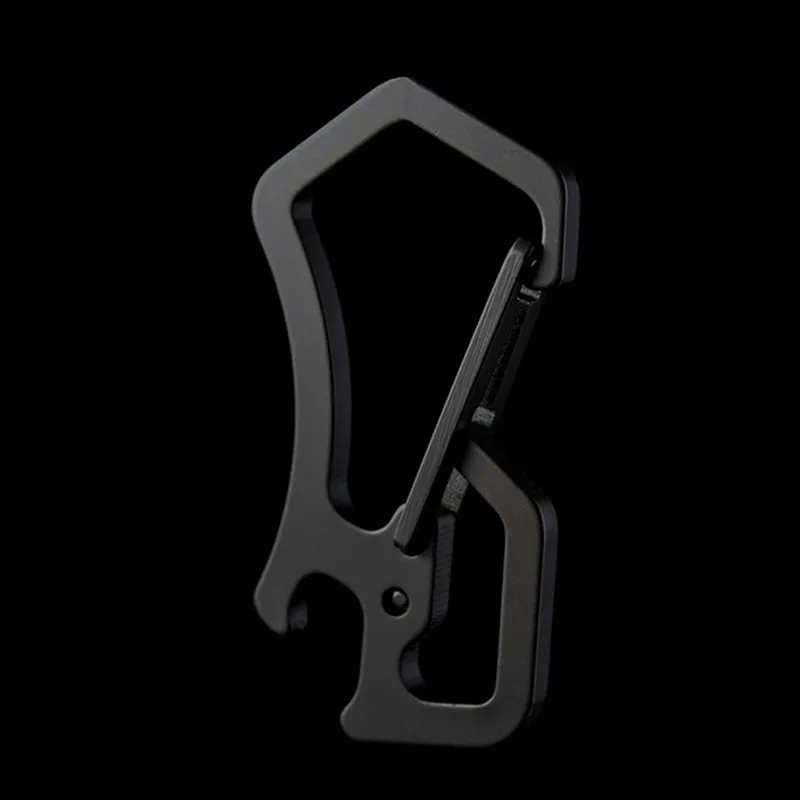 QOONG 2021 High-Grade Keychain Keyrings Portable CNC Tool Key Chain Ring Holder Simple Chic Gift For Men Women For Car Y50