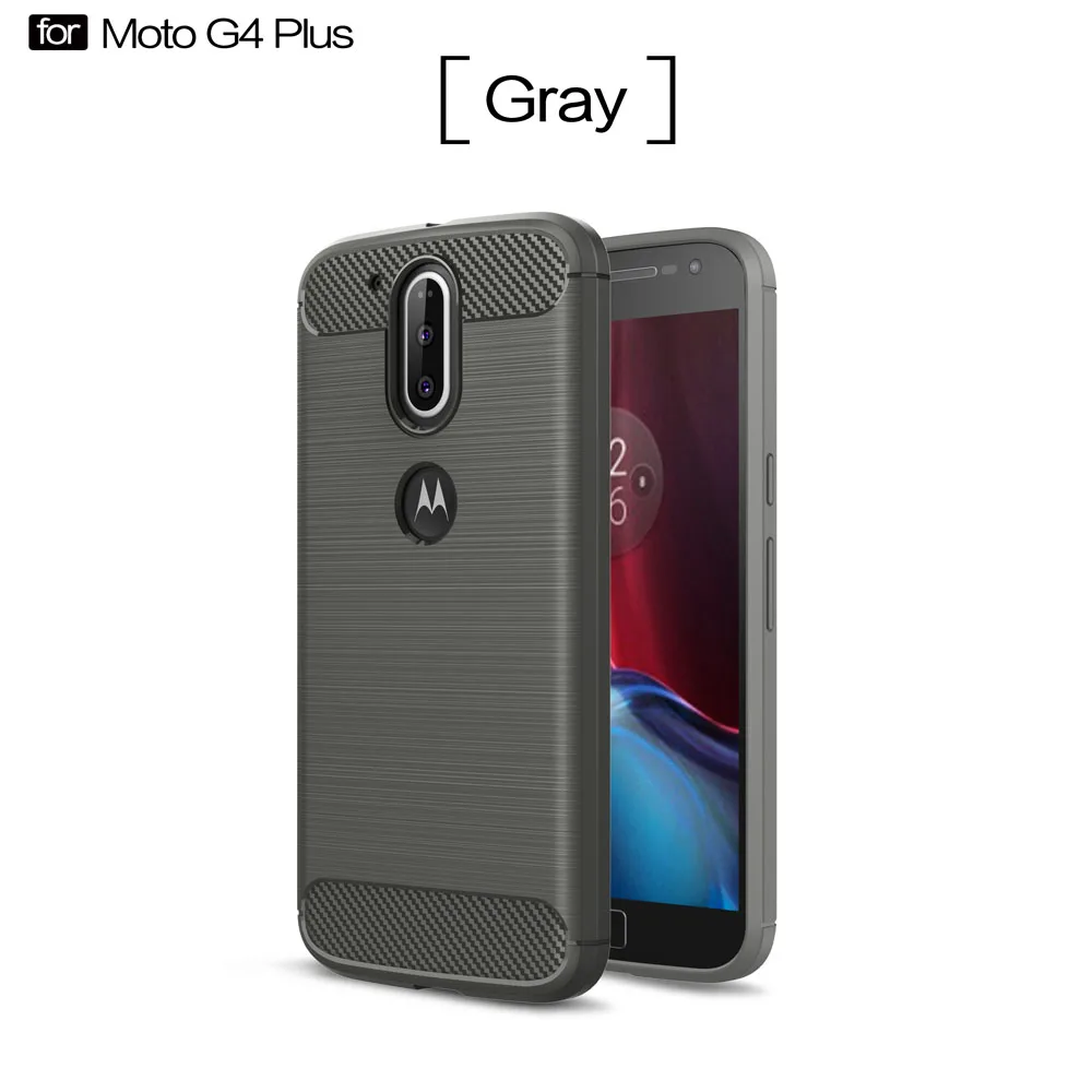 5.5For Moto G4 чехол для Motorola lenovo Moto G4 G Plus играть 4Th Gen Xt1622 Xt1641 Xt1644 Xt1640 Xt1642 Xt1602 Coque чехол - Цвет: Gray