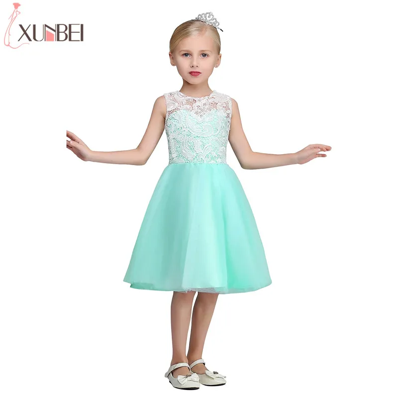 mint dresses for flower girl