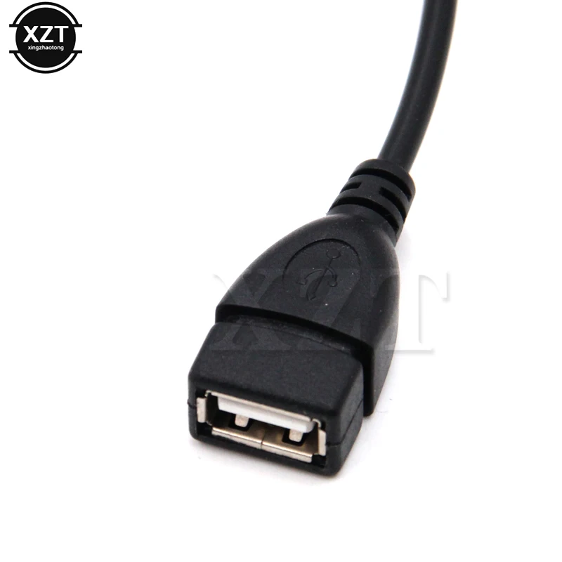 1 шт. мини 5 P OTG вверх кабель USB B Мужской адаптер преобразования USB A Женский Шнур Универсальный черный