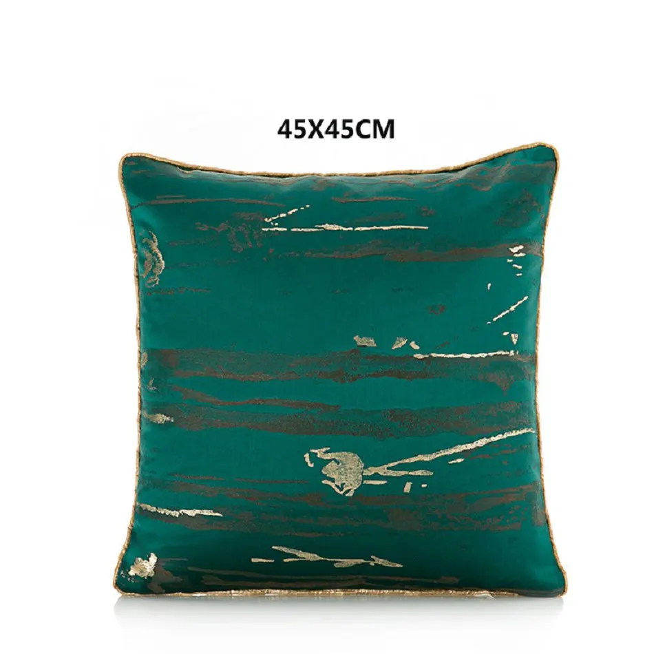 Роскошный жаккардовый чехол для диванной подушки, зеленый чехол для подушки, вышитый декоративный чехол для подушки для дома, отеля, офиса - Цвет: 04