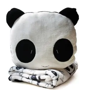 Кэндис Го! Горячая Распродажа супер милые плюшевые панды подушка кондиционер одеяло Рождественский подарок 1 шт
