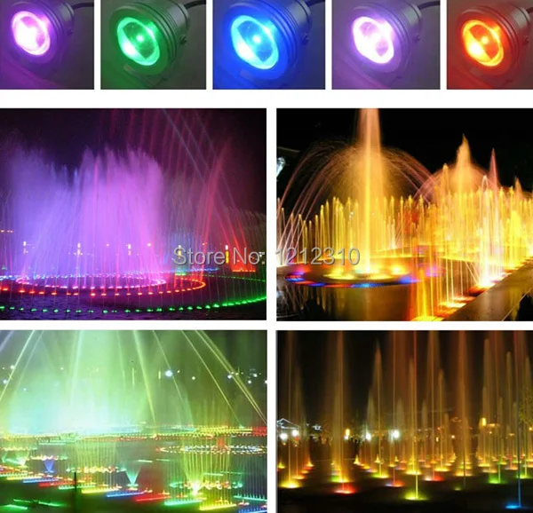 Fonte de Luz Conduziu a Luz do Aquário do Tanque de Peixes da Lagoa da Lâmpada Ip68 à Prova Cores v Rgb Levou Subaquática 1000lm Piscina da Lâmpada d' Água 16 10 w 12 8 Luzes subaquáticas