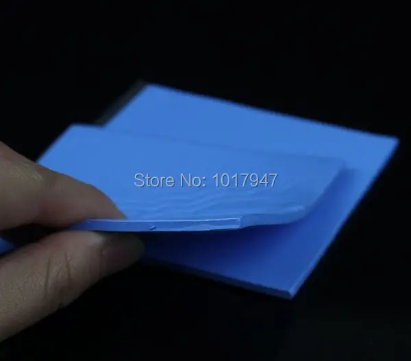 

2pcs Lot Blue 100x100x2mm GPU SMD DIP IC Silicone Compound Conductive Thermal Pads Pad