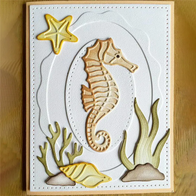 

YaMinSanNiO Seahorse Metal Cutting Dies Mew 2019 for Scrapbooking Card Making Album Embossing Paper Stencil Craft Animal Dies