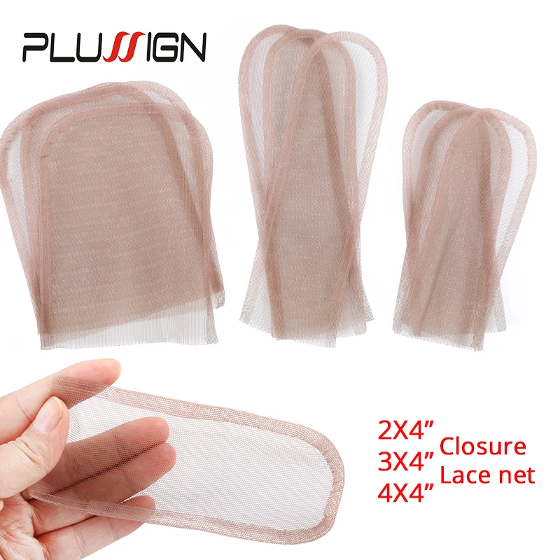 Plussign 2x4x6x4 부드러운, 얇은, 가벼운 스위스 레이스 그물 레이스 폐쇄 그물 Diy 가발 모자 만들기 바느질 직조 1 개/몫