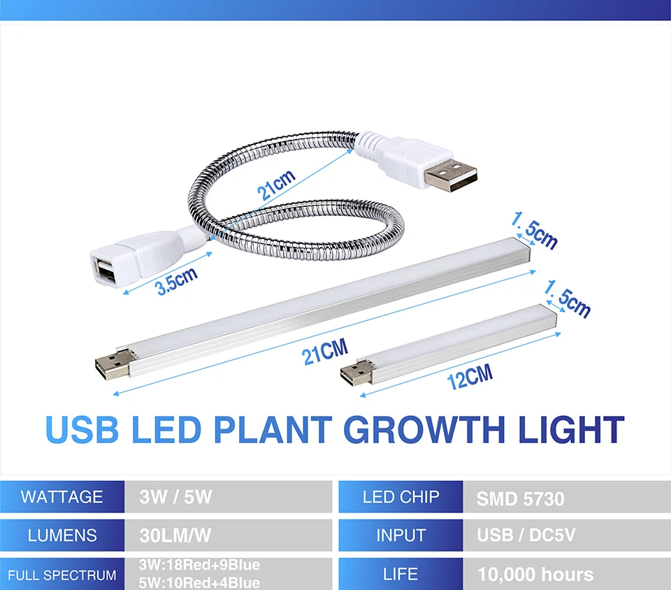 Светодиодный USB полный спектр растительный светильник 3W14 светодиодный s 5W27 светодиодный s Гибкая USB лампа DC5V фитопланктон лампа инфракрасный луч для выращивания растений