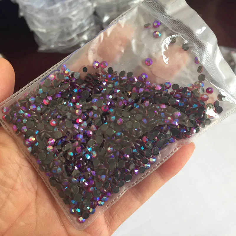 

Glitter SS16 1440PCS /Bag Lt.Siam AB DMC Hot Fix Flatback Rhinestone Trim Strass DIY Iron Heat Glass Hot Fix Crystal Stones