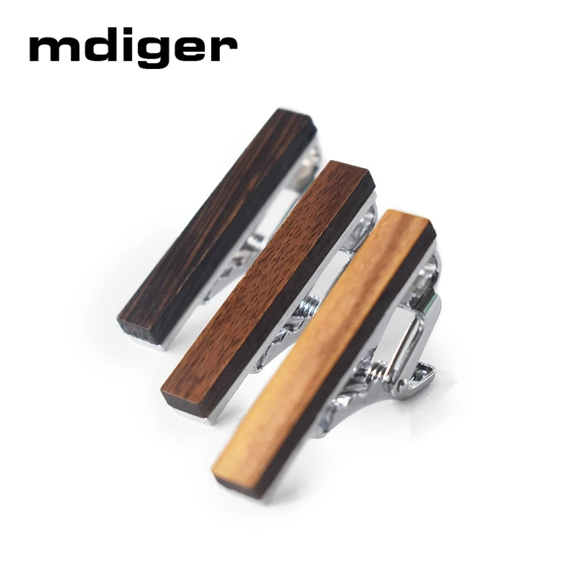 

Mdiger Personality Wooden Tie Clips for Mens Simple Wood Tie Clip for Wedding Exquisite Necktie Clip Men's Neckwear Accessories