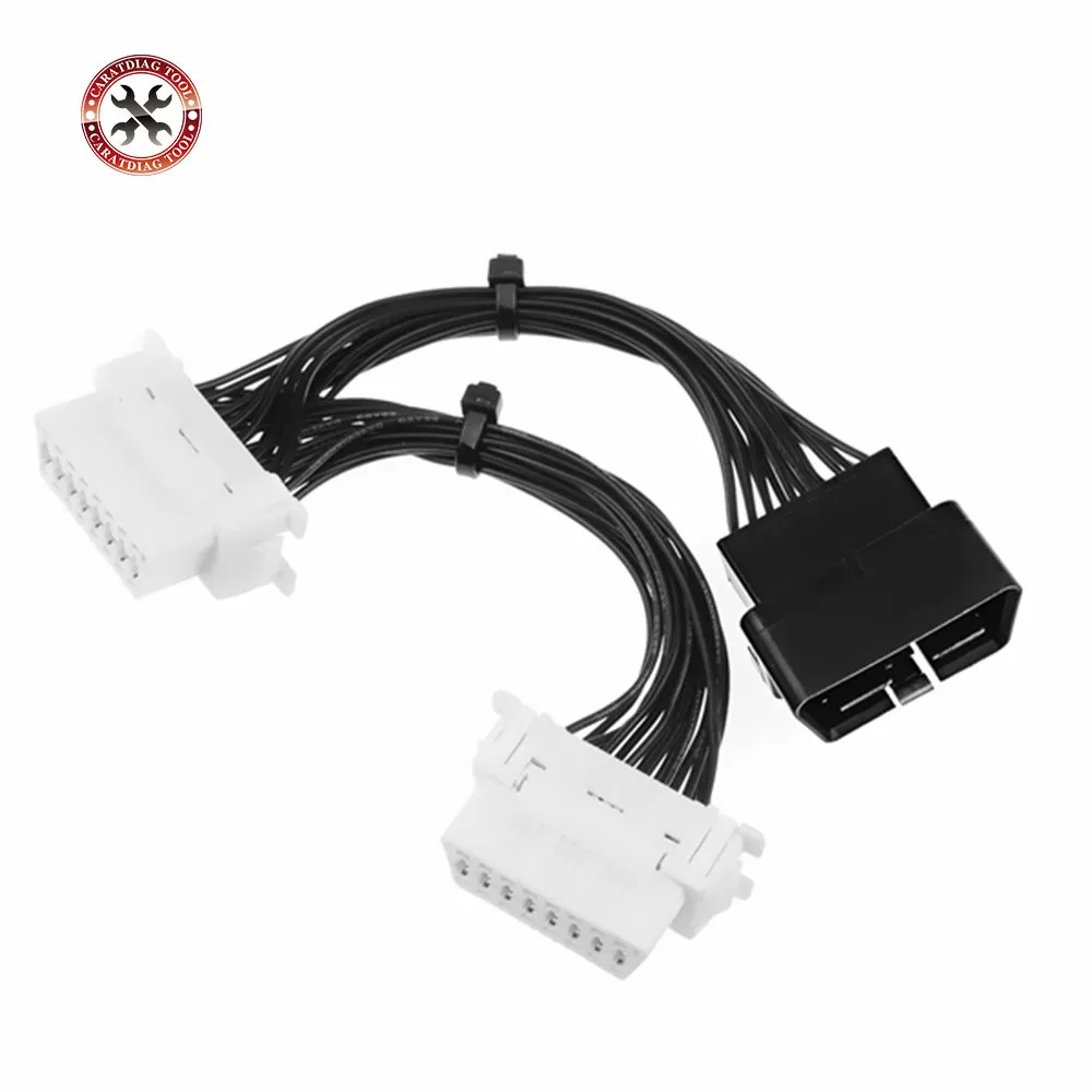 2018 ОДБ OBD2 кабель 16 Pin 1 Мужской до контакт 2 Женский OBD II разъем 1- расширение