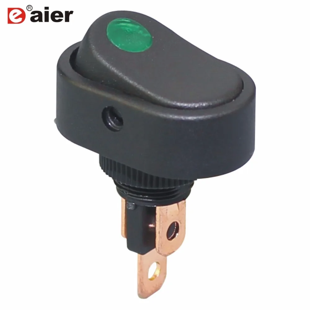 5PCS 12MM 20A 12VDC SPST 3 Pin Single Pole ON OFF Rocker Auto Switch