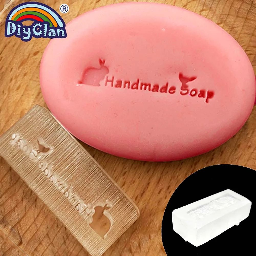 Птица и кролик ручная работа Производство Мыла штамп животное прозрачный Diy натуральные штампы Смола стеклянная прижимка для мыла на заказ акриловая голова инструменты 218 - Цвет: Stamp no handle