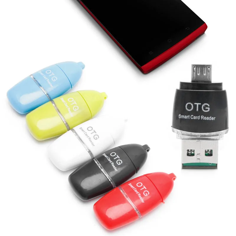 Micro USB OTG USB 2.0 Micro TF SD Card Reader Адаптер для настольного телефона Android Новый груза падения- pc друг