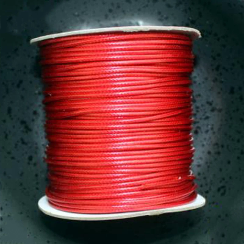 80 M/Roll 38 Цвета из вощеного хлопка макраме шнур плетение из веревок Ювелирная проволока строка 2 мм DIY товары для дома приспособление для украшения - Цвет: Dark Red
