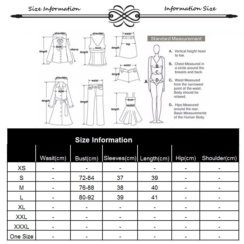size information 1-