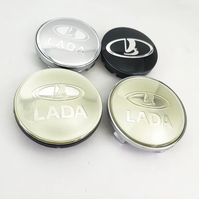 

4pcs LADA Black Silver 56 60 65 68 mm Auto Car wheel Center hub cap logo Badge Sticker Decal Emblem Car Styling Auto Accessories