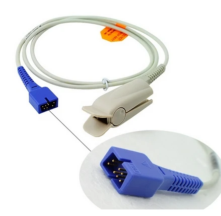 

Compatible New Nellcor DS-100A Adult Finger Clip Spo2 Sensor, 1m 7pin Non-Oximax with CE approved