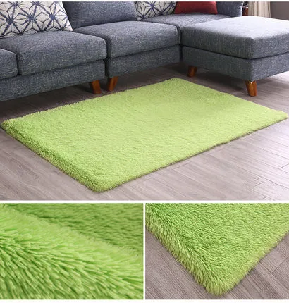 Простой современный ковер из шелковой шерсти, утолщенная подушка для гостиной, журнальный столик, коврик для спальни, прикроватное одеяло, диван, ковер для йоги - Цвет: 1
