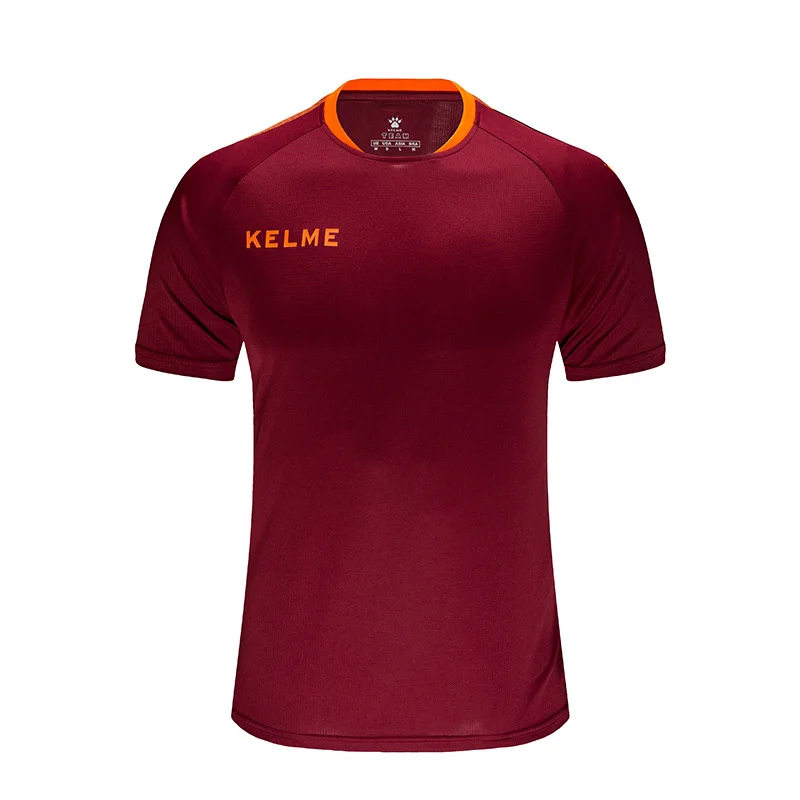 Soccer Jersey American Football Jersey KELME Men's Soccer Jersey Football Uniforms Summer Training Suits Original Team Jersey Short Sleeve Breathable Male 3891060
