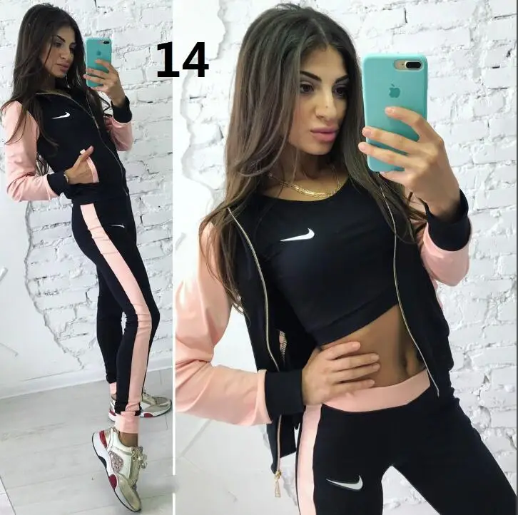 Спортивный костюм тройка женский для фитнеса