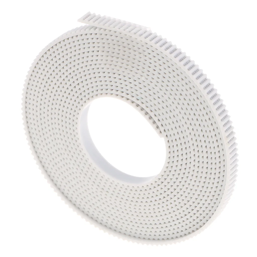 3meter/9.84ft GT2-6mm Fiber Reinforced Rubber Timing Belt for CNC Prusa i3 3D Printer White